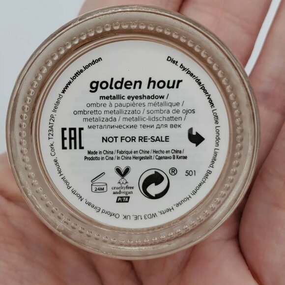BRAND NEW! Lottie London Power Foil Metallic Eyeshadow in Golden Hour - Picture 7 of 8